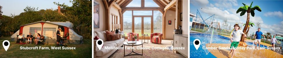 Images of self-catering accommodation choices in Sussex